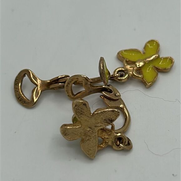 Vintage Mini Butterfly Drop Earrings and Stud Set - Picture 4 of 6